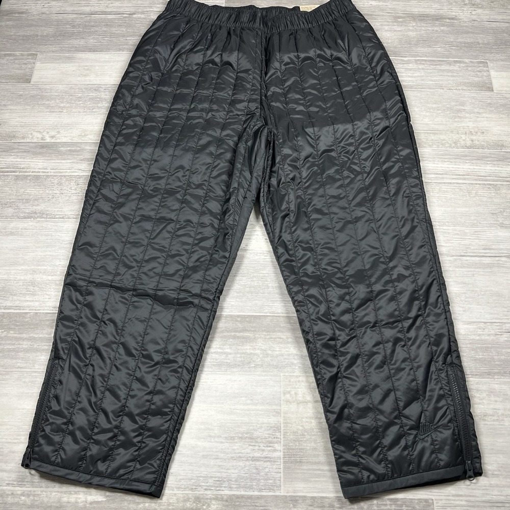 Nike Women's XL Sportswear Therma-FiT Tech Pack Black Pants DQ6961-010 Quilt NWT